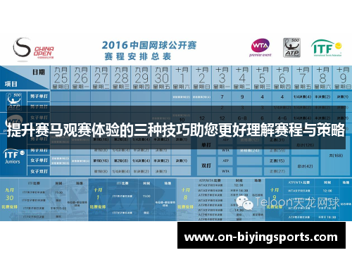 提升赛马观赛体验的三种技巧助您更好理解赛程与策略
