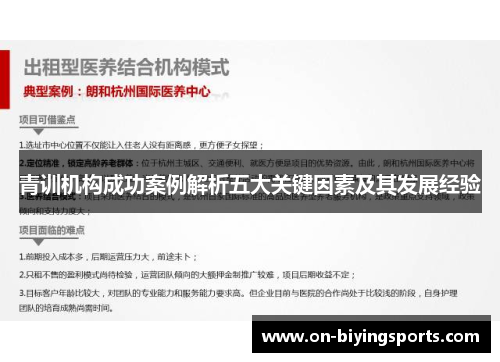 青训机构成功案例解析五大关键因素及其发展经验